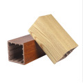 YUJIE manufacturer Fashion wpc wood pvc composite material outdoor decorative timber tube on sale